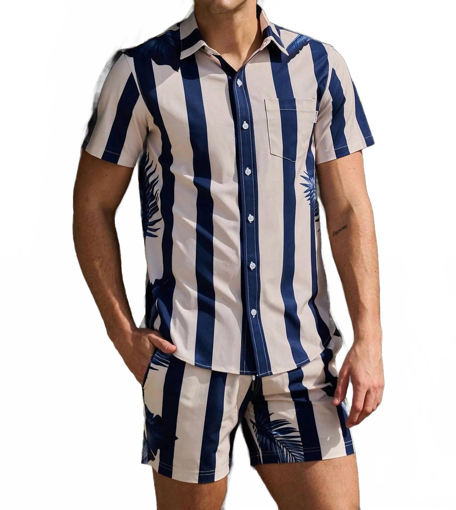 New Mavrans Men's Sunset Swim Shorts In Blue — image 4 of 4
